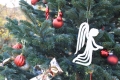 Niederwennerscheider Kinder dürfen ihre selbstgebastelten Weihnachtsschmuckteile in der Weihnachtsbaum am Dorfplatz hängen